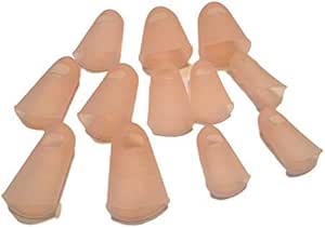 30 Stück Silikon Fingerschutz - Hautfarbene Fingerkuppenschoner 5x2,3cm
