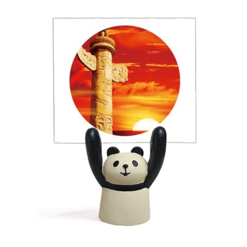 Support mémo panda pour ne plus oublier vos tâches colonne décorative rouge anti-stress bureau