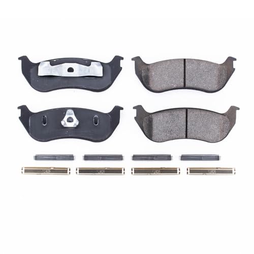 Image of PowerStop Rear Brake Pads for Ford Crown Victoria 1996-02 |Explorer 2002-05 |Explorer Sport Trac 2007 |Lincoln Town Car 1996-02 - Z17 Ceramic Brake Pads with Installation Hardware, 17-881