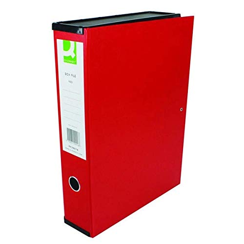 Q-Connect 75mm Box File Foolscap Red (Pack of 5) 31818KIN0+FINCHLEY Pen Free