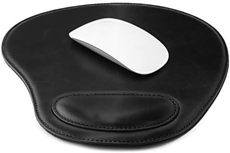 LONDO Leather Oval Mousepad with Wrist Rest
