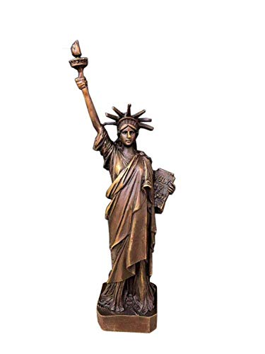HYBUKDP Estatuas Estatuillas coleccionables Estatua de la Libertad, Estatua de la Libertad Modelo de Artware Hecho A Mano Modelo Bronce Artesanía Metal Estatua Souvenir Collection Escultura de la masc Cover
