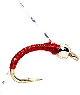 Fulling Mill Bead Head Micro Midge Red Nymph Size 20 (1 Dozen)