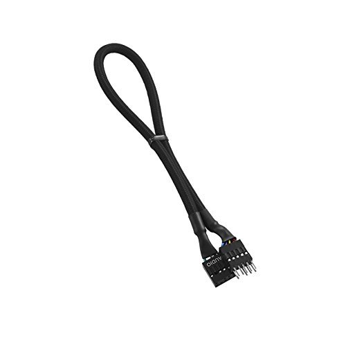 CableMod ModFlex Sleeved Audio Extension (Black, 30cm)