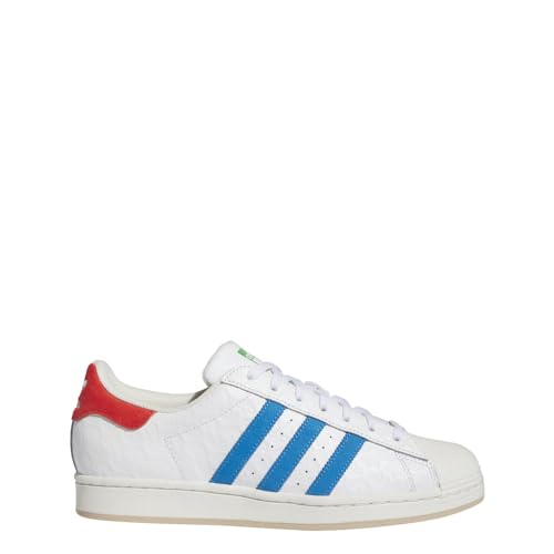 adidas SUPERSTAR SHOES Men ID7964 (Footwear White/Blu), Size 12