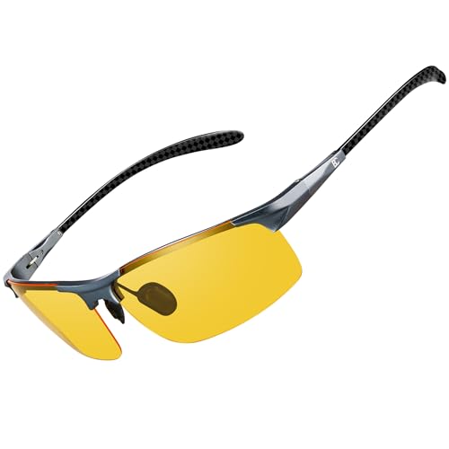Image of BIRCEN Carbon-Fiber Polarized Sunglasses for Men: 0.74 oz & UV Protection