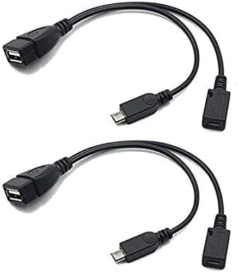 Miniatura 3 de Paquete de 2 cables OTG de repuesto para Fire Stick 4K, Tienda Fire TV, compatible con Samsung Galaxy LG, teléfono Android, tableta, host micro USB