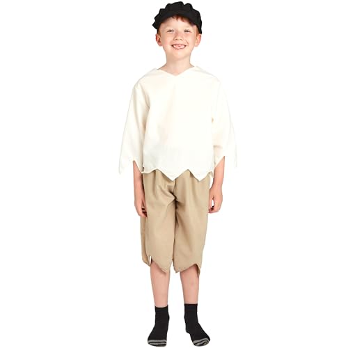Charlie Crow Victorian Boy Costume for Kids 5-11 Years | Four Colours | Three Sizes.