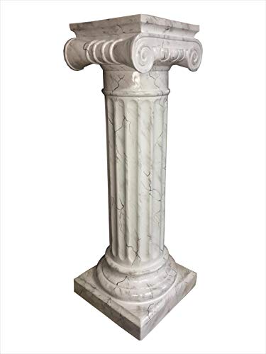Antikes Wohndesign Griechische Blumensäule Blumenständer Marmorsäule Säule Standsäule Marmor Weiß Cover