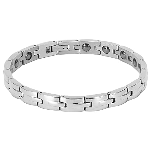 QUALITÀ PREMIUM - Realizzato meticolosamente con acciaio inossidabile (316L) di grado medico che è ipoallergenico, resistente e impermeabile. È sicuro da indossare, resistente e non perderà la sua lucentezza, non c'è bisogno di preoccuparsi di irritazioni cutanee o reazioni allergiche.