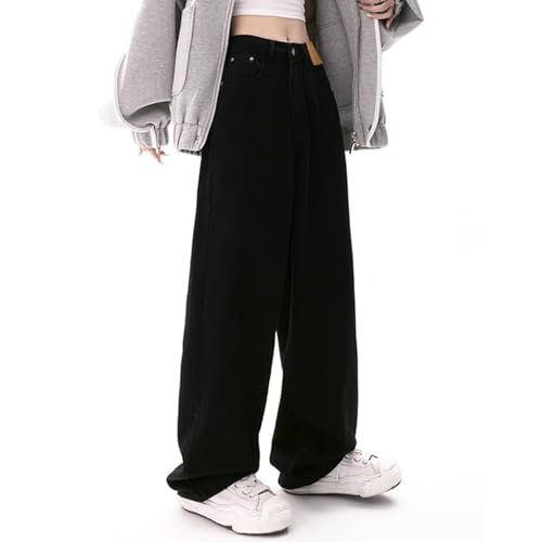 Baggy Jeans for Teen Girls Y2k Vintage High Waisted Straight Wide Leg Denim Pants Trendy Plus Size Hip Hop Streetwear3