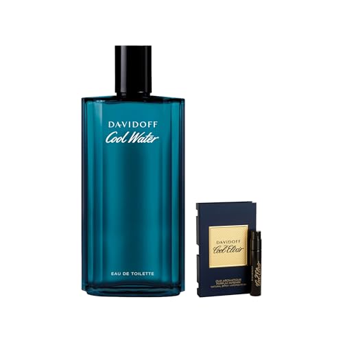 Davidoff Cool Water Eau de Toilette – Aromatic Men's Cologne – Notes of Coriander, Mint, Lavender & Amber – Long Lasting Fragrance