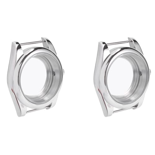 Boîtier NH35 acier inoxydable 39 mm avec verre transparent pour montre NH36