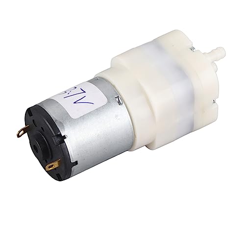 Dioche 12v Pump Micro Air Pump Low Noise Mini Vacuum with Engineering Plastics, Safe Low Voltage for Industrial Use, 2.5-8.0LPM Rate (DC3.7V)