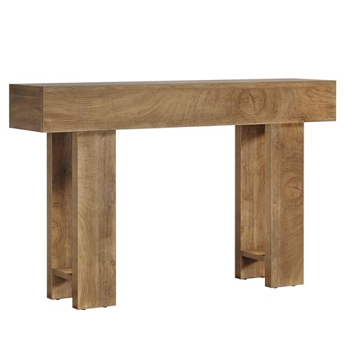 Cealform Console Tables for Entryway, 47.2 Inches Long Sofa Table Behind Couch, Farmhouse Wooden Style Entry Way Table for Living Room, Hallway, Entrance, Foyer (Light Brown) by Celaform - Image 9