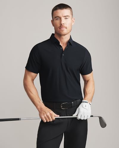 Rhone Men's Regatta Pique Polo - Anti Odor, Moisture-Wicking Lightweight, Golf Polo Shirt for Men4