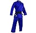 FUJI Double Weave Judo Gi, Thick Collar Cotton-Blend Judo Uniform , Blue , 6