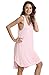 Produktbild Damen Nachthemd Einfarbige Sommer Negligee Lose Lang Baumwolle Langen Rock Schlanke Nachtwäsche Sleepwear Frauen V-Ausschnitt