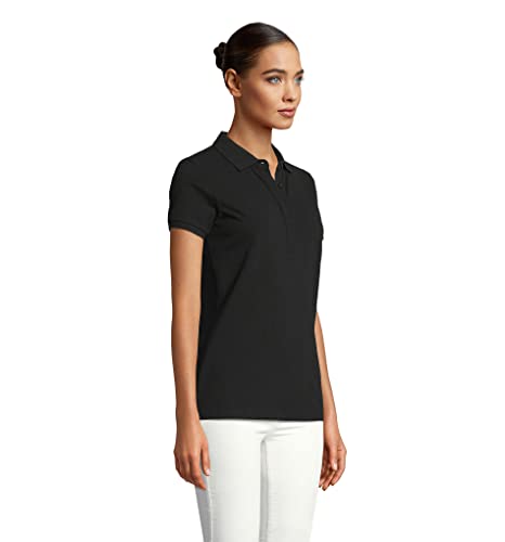 Polo Piqué Femme SOLS Occulte Haut Haut de Gamme Opaque en Coton
