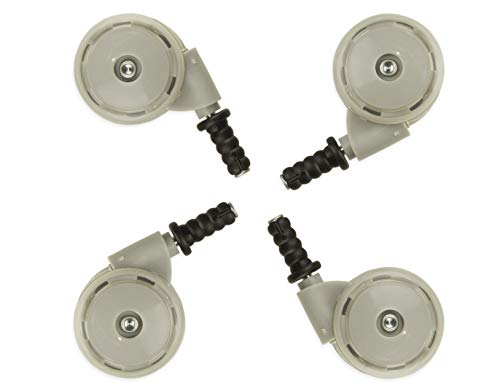 Lot de 4 roues de déambulateur pour bébé Gris Cover