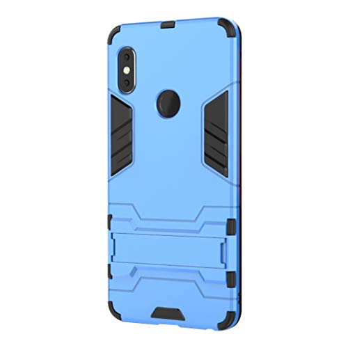 KaiTelin para RedMi Note 5 Funda Doble Capas Cáscara Silicona Híbrida Protectora Heavy Duty Blindaje Dura Cubierta Posterior con Soporte para RedMi Note 5 - Azul