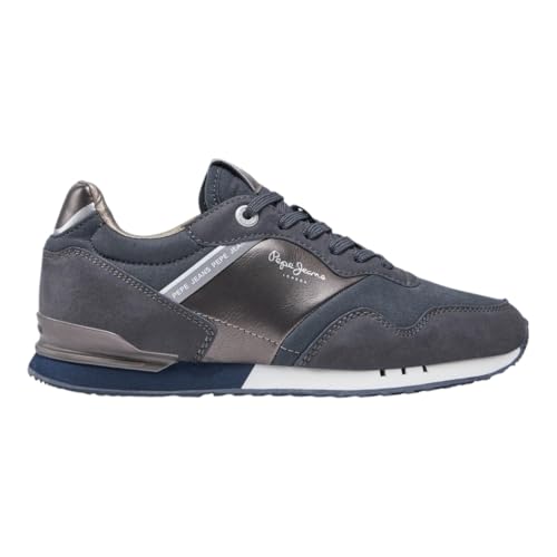 PEPE JEANS London Gala W, Zapatillas Mujer, Blue Black, 37 EU