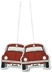 BRISA VW Collection - Volkswagen Air Freshener, Room Freshener, Deodorizer for Cars Beetle Motif (Red/Melon/Set of 2)