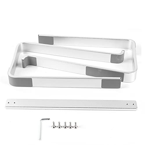 Soporte para computadora portátil, Estante de enfriamiento ergonómico de aleación de Aluminio, Elevador de computadora, Plateado para Oficina en casa