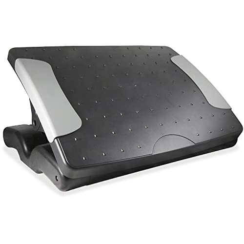 Kantek Ergonomic Adjustable Height Under Desk Footrest, 4 Height Setting, Adjustable Tilt Angle, Supports Legs to Enhance Comfort and Relieve Muscle Fatigue - Thumbnail 2