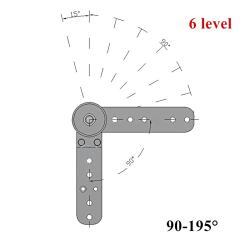 Charnières de meubles robustes pour régleur d'angle d'appui-tête de lit pliante - 4