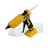 Mellif Cordless Hot Glue Gun Compatible with 20V Battery, Handheld Electric Power Glue Gun Full Size for Arts & Crafts & DIY with 20 0.43" Glue Sticks (Tool Only)