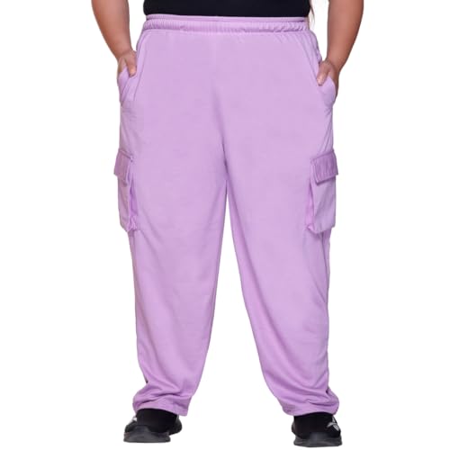 Image of White Moon Plus Size Women's 4 Pocket Cargo Joggers for Gym - Comfortable Track Pants for Women, Cotton Jogger, Ideal Track Pants for Women, Cargo Joggers for Everyday Wear (Pack of 2)