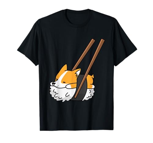 Sushi Corgi Cane Maglietta