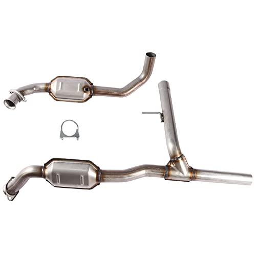 Boardroad Left Right Catalytic Converter Direct Fit Stainless Steel For 2004 2005 2006 2007 2008 F150 F-150 5.4L V8 (Epa Approved) #TOP23