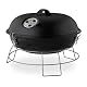 Kleiner Holzkohlegrill von Relaxdays – Tragbarer Kugelgrill mit Deckel