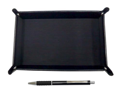 日本製シボ牛革ペントレイ黒 メタル&ピッチグリップボールペンセット 黒 TRASB-WZ2067BP-B