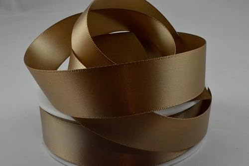Oakwood Archer Double Faced Satin Ribbon, Truffle, 10mm x 25m