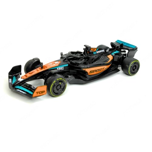Image of 1:36 Scale Diecast F1 Racing Car with Pull Back Action, Metal Body Toy Model, Compatible with McLaren MCL38 2024 Design, Formula Racing Car for Kids & Collectors