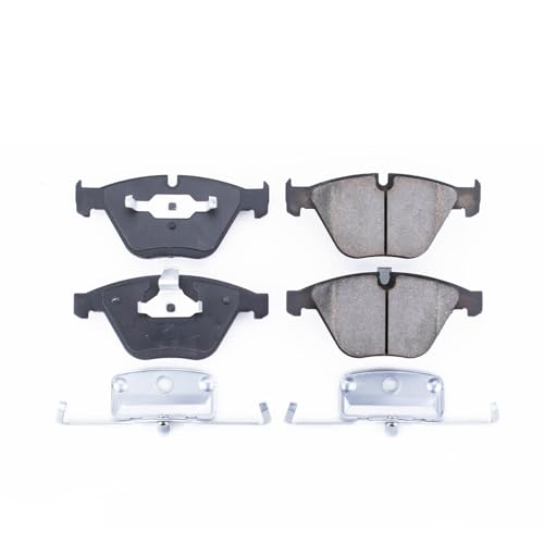Image of PowerStop Front Brake Pads for BMW 1 Series M 2011 |323i 2007-11 |335d 2009-11 |335i 2007-13 |335i xDrive 2009-13 |BMW 335is 2011-13 - Z17 Ceramic Brake Pads with Installation Hardware, 17-918