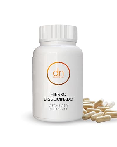 Hierro Bisglicinado DN® | Suplemento de Hierro de Alta Absorción con Vitamina C | Apoya Energía, Sistema Inmune y Reducción del Cansancio | 30 cápsulas