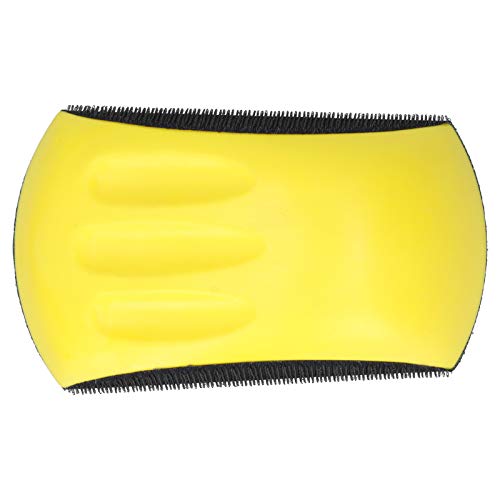 Generic Soft and Flexible Hand Sanding Pad and Loop Fastener Manual Handheld Grinding Block Polishing Disc, Easy to Use with Suede Sandpaper Bonding, Suitable for Long Term (6 inches 150mm)
