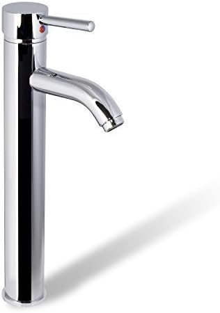 Decor Star® BRG01-TC-U Single Handle Bathroom Lavatory Vanity Vessel Sink Faucet UPC cUPC NSF Lead Free Tall Chrome