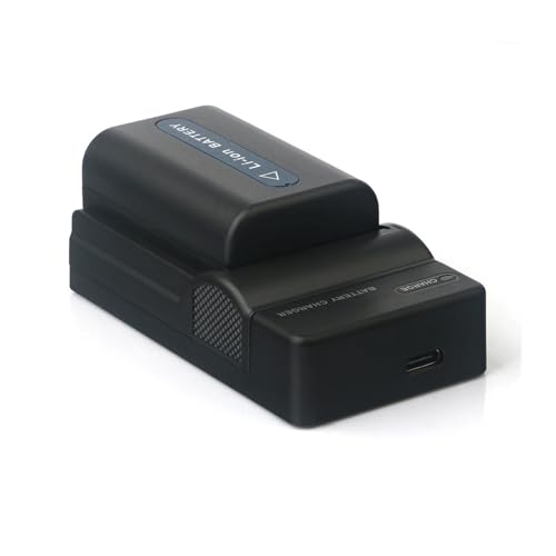 Cargador y batería NP-FM55H para grabar viajes con Sony DCR-TRV10E y HC14E sin pausas