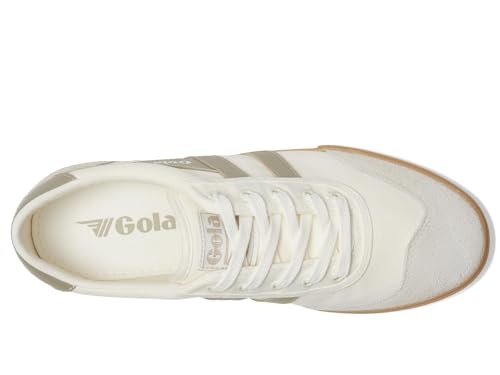 Image of Gola Women's Badminton Off-White /Feather Grey /Gum 6.5 Medium