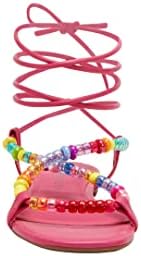 Katy Perry Women's The Halie Bead Sandal Flat, Fuchsia Pink, 8 | Image 1