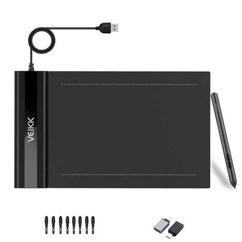 VEIKK OSU!Ultrathin Tablet S640 6 x 4 Pulgadas Digital Drawing Pen Tablet con Pluma Sin Baterías...