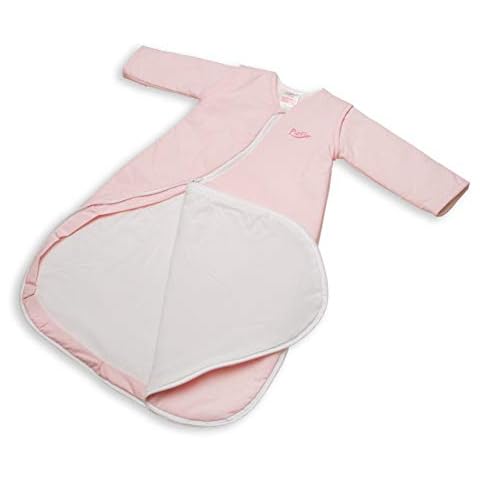 Purflo Baby Sleeping Bag 1 tog | Unisex Sleep Sack with Sleeves | 18-36 Months | Light Pink Cover