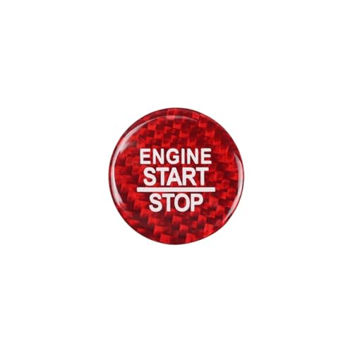 Bouton démarrage Dodge Charger rouge - Personnalisez votre intérieur auto au quotidien