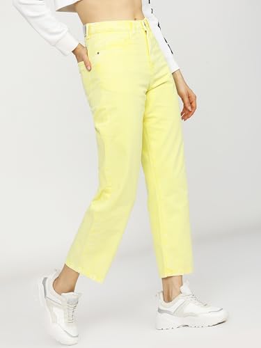Image of Tokyo Talkies Women's Wide Leg Cropped Jeans| Mid-Rise| Jeans Pant