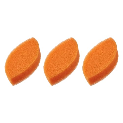 Image of Kamenoko Sponge Do - Set of 3 - Orange - Leaf - Kitchen Sponges for Cleaning Dishes and Pans - Odor-Resistant - Made in Japan